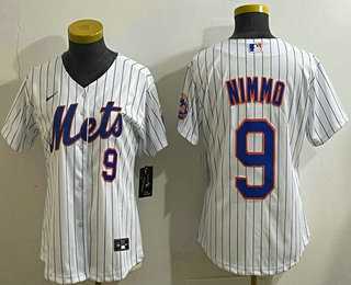 Women%27s Chicago Cubs #9 Miguel Amaya Number White Limited Jersey