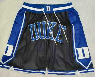 Men%27s Duke Blue Devils Black Just Don Shorts