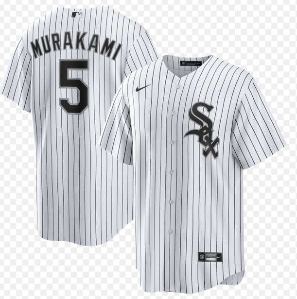 Men%27s Chicago White Sox #5 Munetaka Murakami Nike White Home Replica Jersey Dzhi