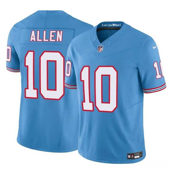 Men%27s Tennessee Titans #10 Brandon Allen Blue 2025 F.U.S.E. Throwback Vapor Limited Stitched Jersey Dzhi
