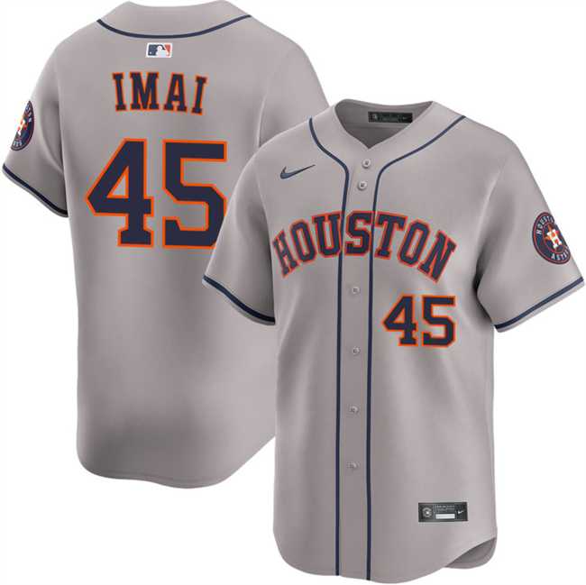 Men%27s Houston Astros #45 Tatsuya Imai Grey 2026 Limited Stitched Jersey Dzhi