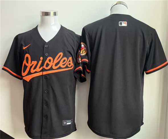Men%27s Baltimore Orioles Blank Black 2025 Alternate Limited Stitched Jersey