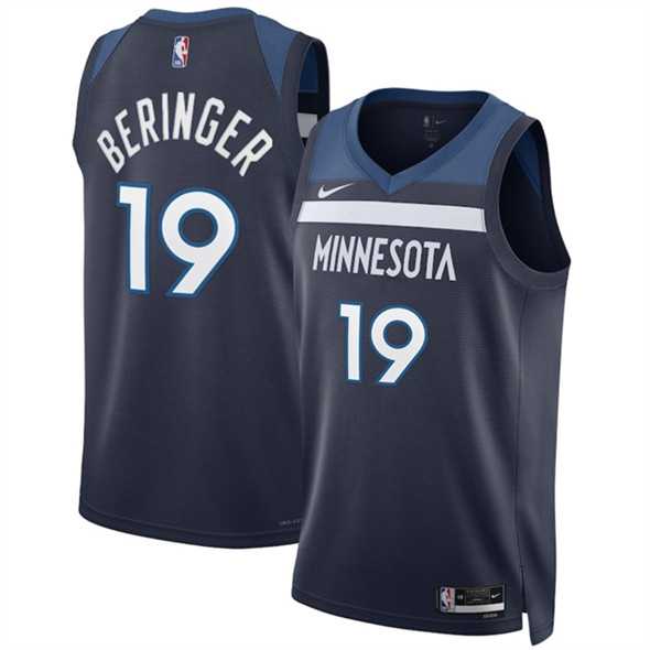 Men%27s Minnesota Timberwolves #19 Joan Beringer Navy 2025 Draft Icon Edition navy Stitched Jersey Dzhi
