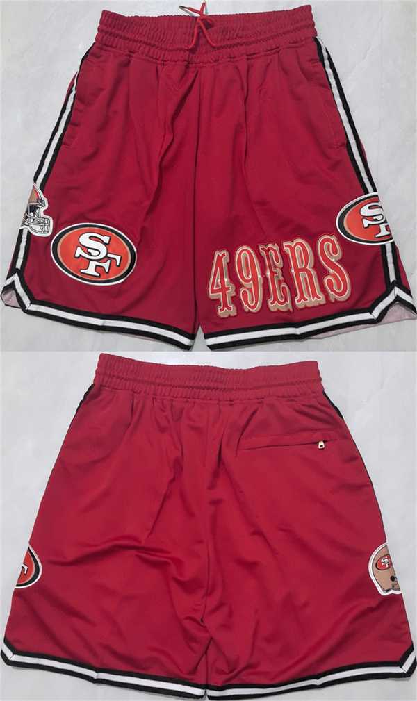 Men%27s San Francisco 49ers Red Shorts (Run Small)