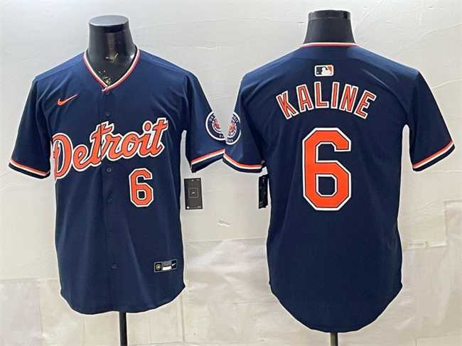 Men%27s Detroit Tigers #6 Al Kaline Navy 2026 Alternate Vapor Premier Limited Stitched Jersey