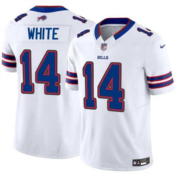 Men & Women & Youth Buffalo Bills #14 Mike White White 2025 F.U.S.E. Vapor Untouchable Limited Stitched Jersey