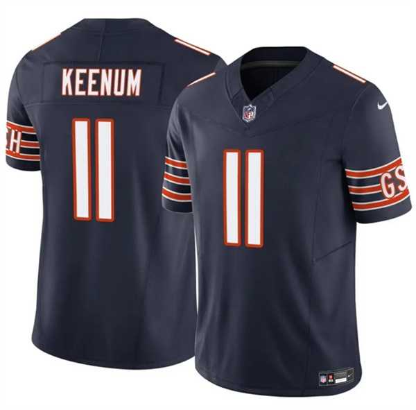 Men & Women & Youth Chicago Bears #11 Case Keenum Navy 2025 F.U.S.E. Vapor Untouchable Limited Stitched Jersey