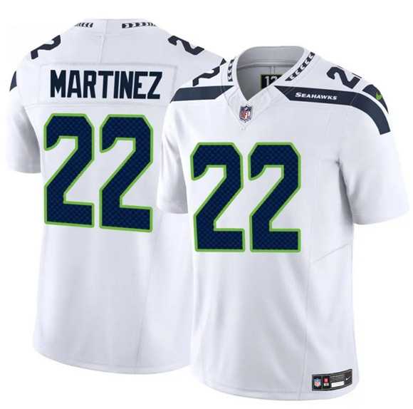 Men & Women & Youth Seattle Seahawks #22 Damien Martinez White 2025 F.U.S.E. Vapor Untouchable Limited Stitched Jersey