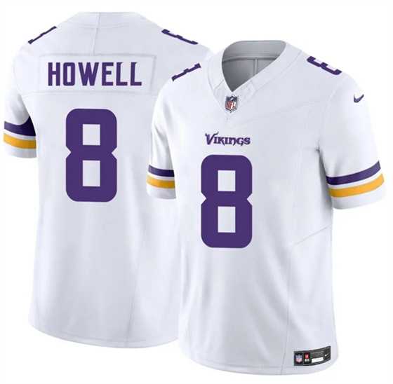 Men & Women & Youth Minnesota Vikings #8 Sam Howell White 2025 F.U.S.E. Vapor Untouchable Limited Stitched Jersey