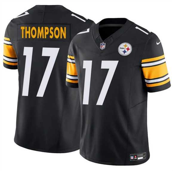 Men & Women & Youth Pittsburgh Steelers #17 Skylar Thompson Black 2025 F.U.S.E. Vapor Untouchable Limited Stitched Jersey