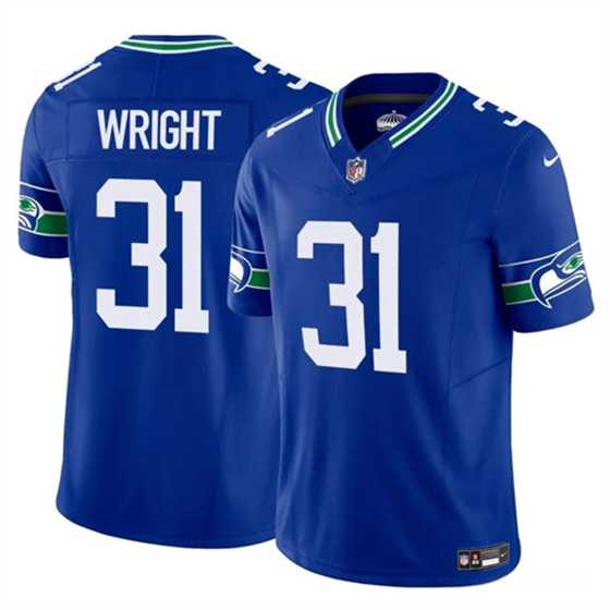 Men & Women & Youth Seattle Seahawks #31 Jacardia Wright Royal 2025 F.U.S.E Throwback Vapor Limited Stitched Jersey