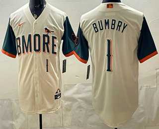 Men%27s Baltimore Orioles #1 Al Bumbry Cream 2026 City Connect Stadium Jersey