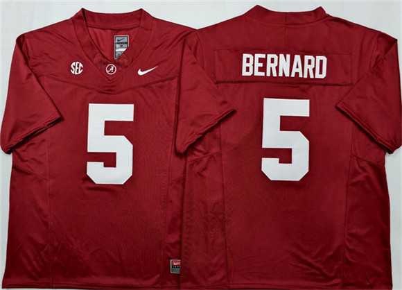 Men%27s Alabama Crimson Tide #5 Germie Bernard Red F.U.S.E Stitched Jersey