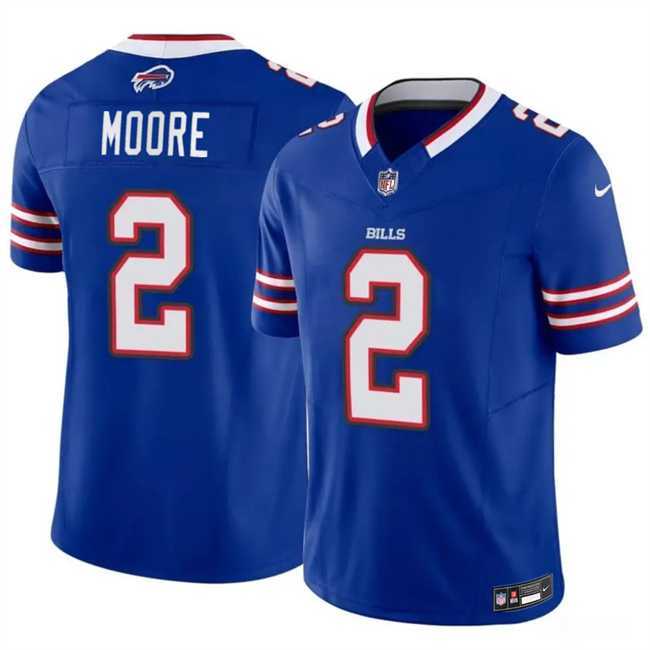 Men%27s Buffalo Bills #2 D.J. Moore Blue 2026 F.U.S.E. Vapor Untouchable Limited Stitched Jersey Dzhi