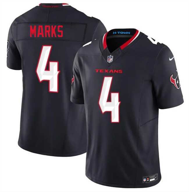 Men%27s Houston Texans #4 Woody Marks Navy 2nd Alternate 2026 F.U.S.E. Vapor Limited Stitched Jersey Dzhi