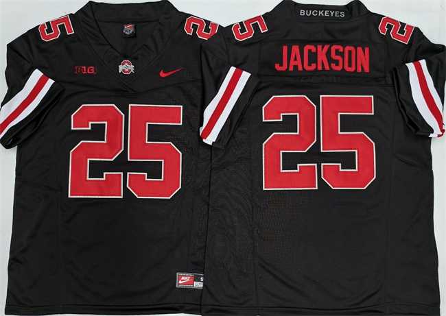 Men%27s Ohio State Buckeyes #25 Lamar Bo Jackson Black 2025 F.U.S.E. Limited Stitched Jersey