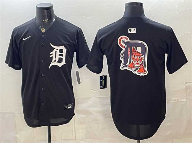 Men%27s Detroit Tigers Team Big Logo Limited Stitched Jersey