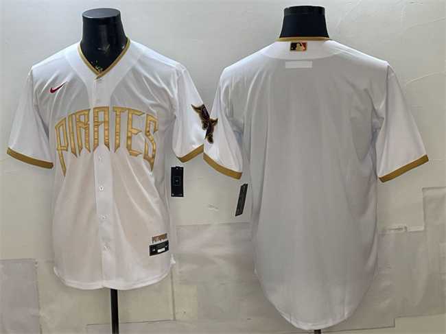Men%27s Pittsburgh Pirates Blank White 2026 City Connect Stadium Stitched Jersey