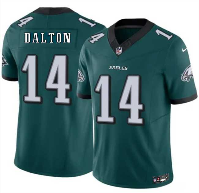 Men%27s Philadelphia Eagles #14 Andy Dalton Green 2026 F.U.S.E. Vapor Untouchable Limited Stitched Jersey Dzhi