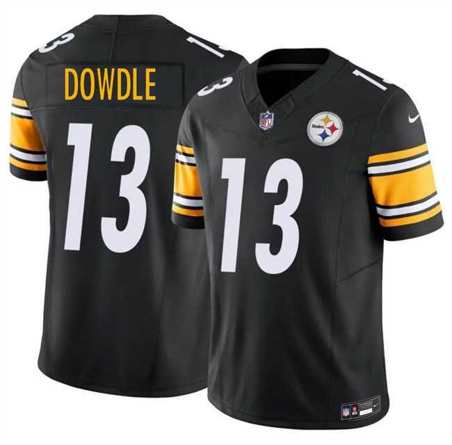 Men%27s Pittsburgh Steelers #13 Rico Dowdle Black 2025 F.U.S.E. Vapor Limited Stitched Jersey Dzhi