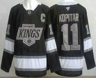 Men%27s Los Angeles Kings #11 Anze Kopitar Black Alternate Authentic Jersey