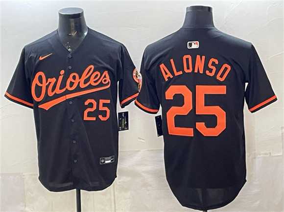 Men%27s Baltimore Orioles #25 Pete Alonso Black 2025 Limited Stitched Jersey
