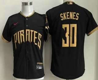 Youth Pittsburgh Pirates #30 Paul Skenes Black 2026 City Connect Stadium Jersey
