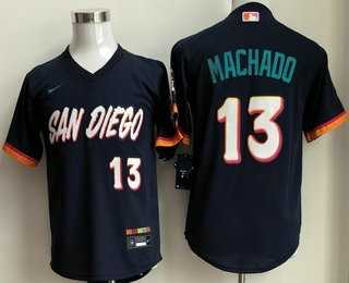 Youth San Diego Padres #13 Manny Machado Navy 2026 City Connect Stadium Jersey