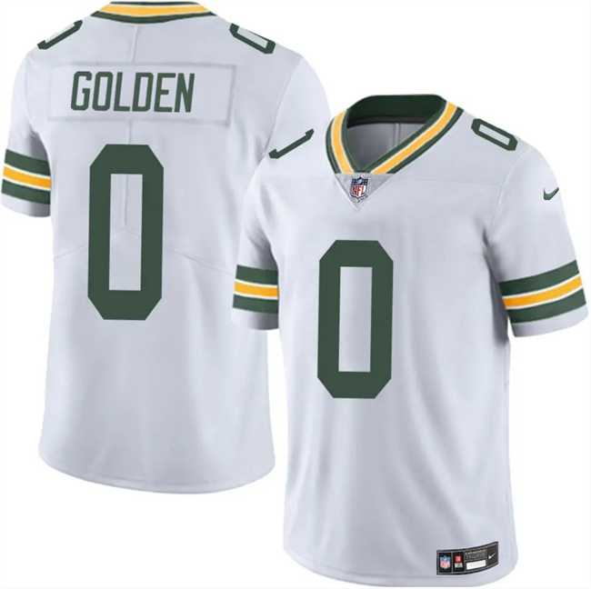Men & Women & Youth Green Bay Packers #0 Matthew Golden White 2025 Vapor Untouchable Limited Stitched Jersey