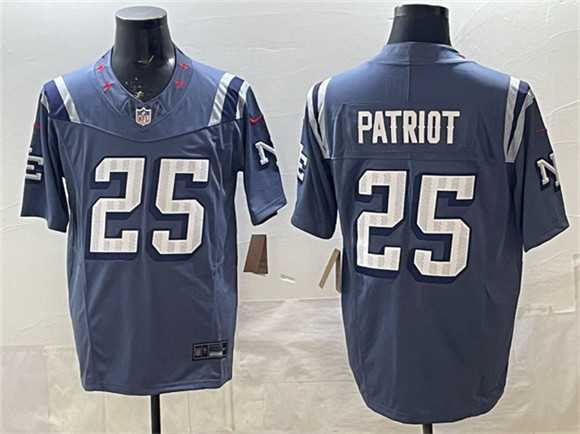 Men%27s New England Patriots #25 Patriot 2025 F.U.S.E. %27Rivalries%27 Vapor Limited Stitched Jersey