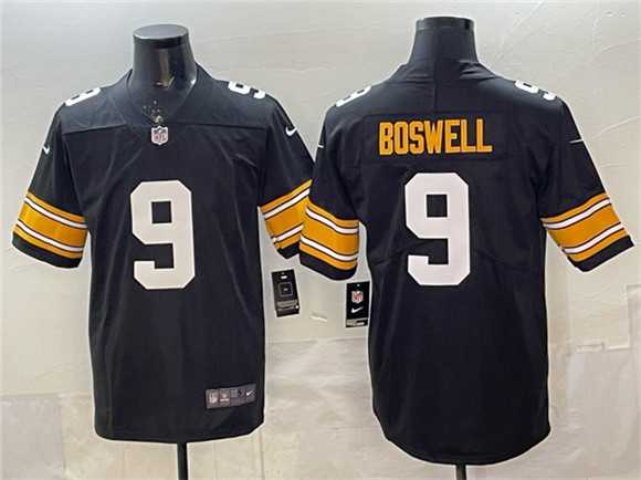 Men%27s Pittsburgh Steelers #9 Chris Boswell Black Vapor Untouchable Stitched Jersey
