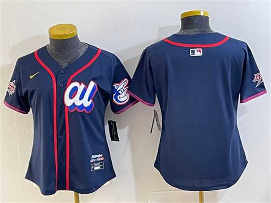 Women%27s American League Baltimore Orioles Blank Navy 2025 All-Star Edition Limited Stitched Jersey(Run Small)