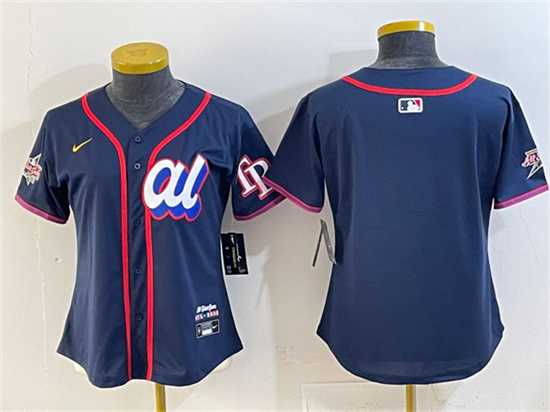 Women%27s American League Tampa Bay Rays Blank Navy 2025 All-Star Edition Limited Stitched Jersey(Run Small)