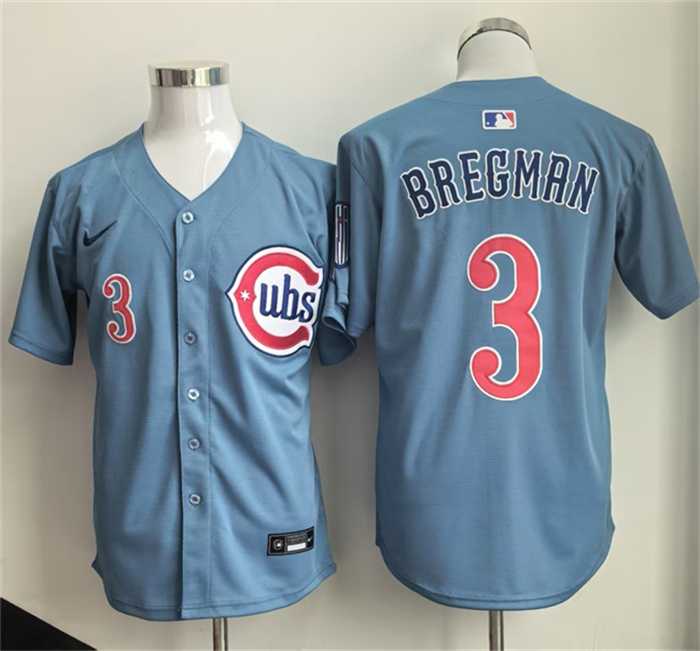 Men%27s Chicago Cubs #3 Alex Bregman Blue 2026 Limited Stitched Jersey