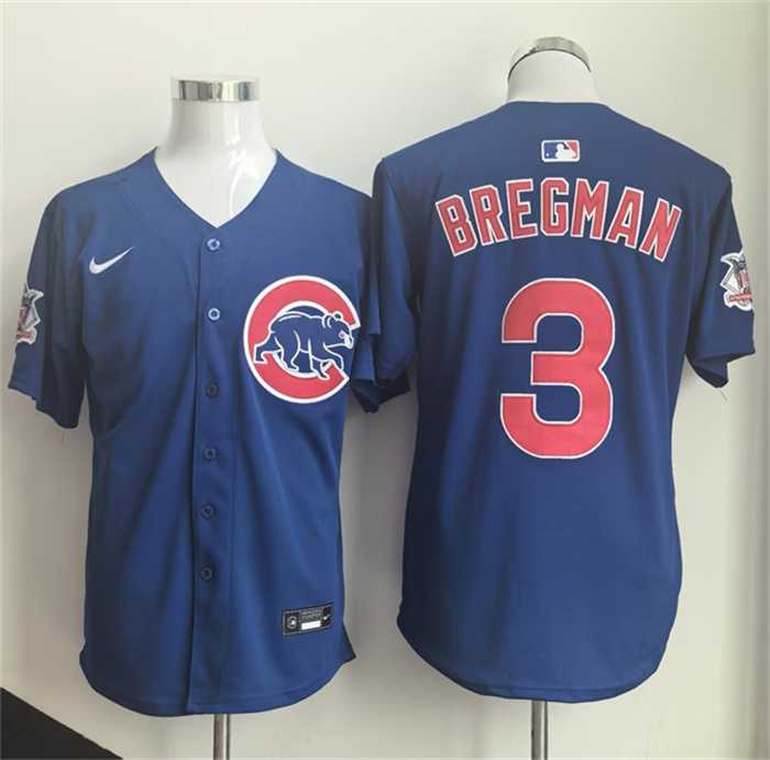 Men%27s Chicago Cubs #3 Alex Bregman Royal 2026 Limited Stitched Jersey