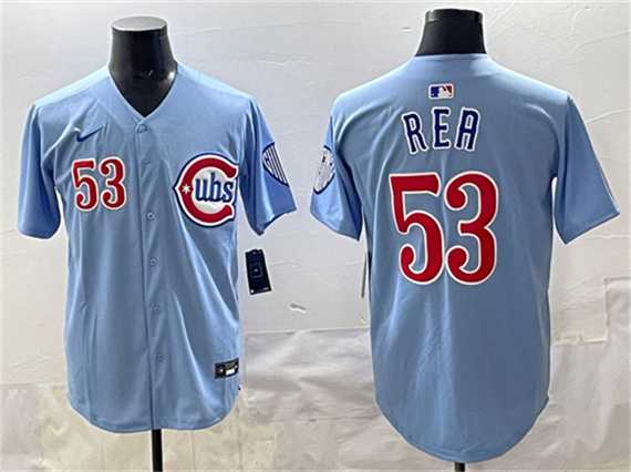Men%27s Chicago Cubs #53 Colin Rea Blue 2024-25 2nd Alternate Limited Stitched Jersey