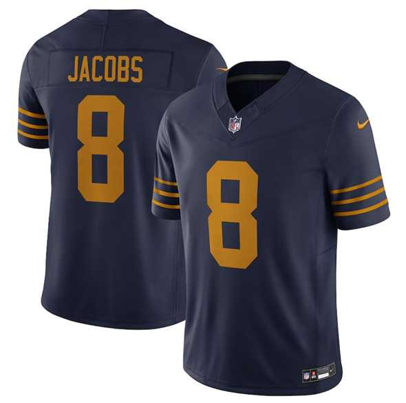 Men & Women & Youth Green Bay Packers #8 Josh Jacobs Navy The 1923 Classic Vapor F.U.S.E. Limited Stitched Jersey