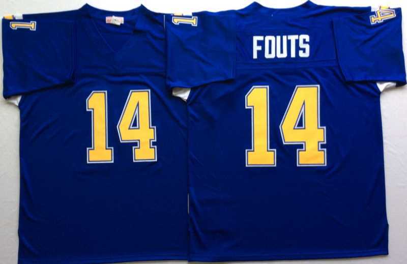 Men%27s Los Angeles Chargers #14 Dan Fouts Blue Throwback Stitched Football Jersey