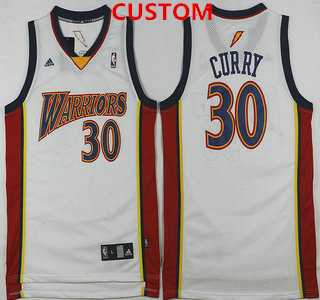 Men%27s Golden state warriors Custom rookie white swingman jersey
