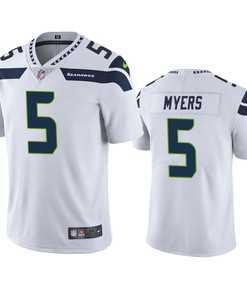 Men%27s Seattle Seahawks #5 Jason Myers White Vapor Untouchable Limited Stitched Jersey Dzhi