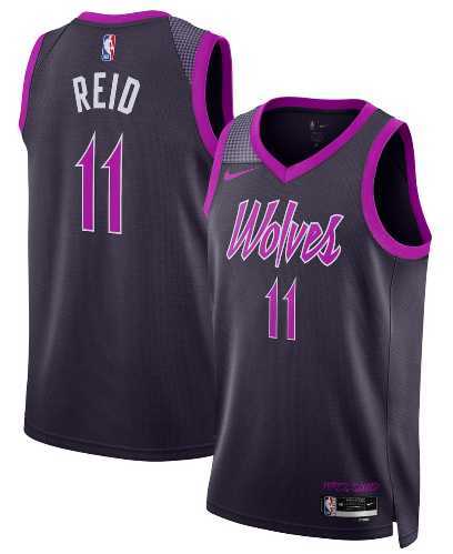 Men%27s Minnesota Timberwolves #11 Naz Reid Purple 2025-26 City Edition Stitched Jersey Dzhi