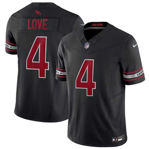 Men%27s Arizona Cardinals #4 Jeremiyah Love Black 2026 Draft F.U.S.E. Vapor Untouchable Limited Stitched Jersey