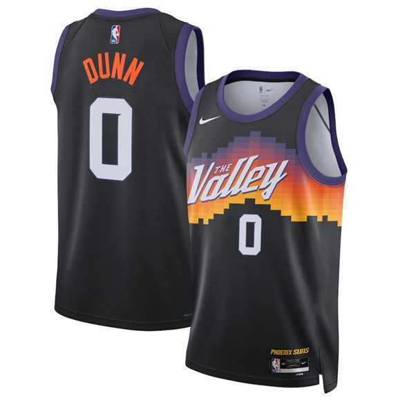 Men%27s Phoenix Suns #0 Ryan Dunn Black 2025-26 City Edition Stitched Jersey Dzhi