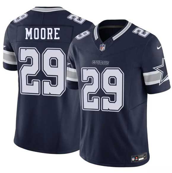 Men%27s Dallas Cowboys #29 Devin Moore Navy 2026 Draft F.U.S.E Vapor Untouchable Limited Stitched Jersey