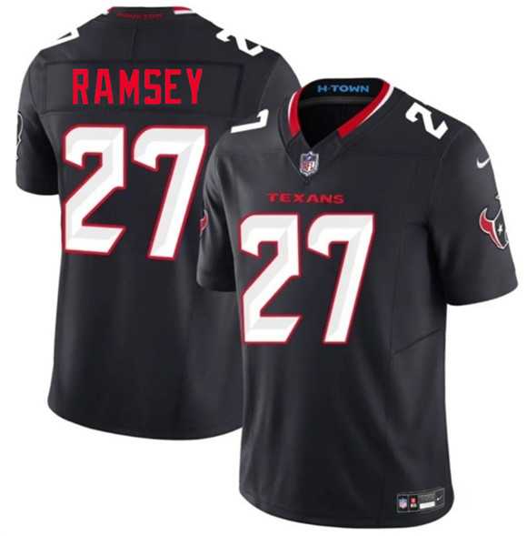 Men%27s Houston Texans #27 Kamari Ramsey Navy 2nd Alternate 2026 F.U.S.E. Vapor Limited Stitched Jersey