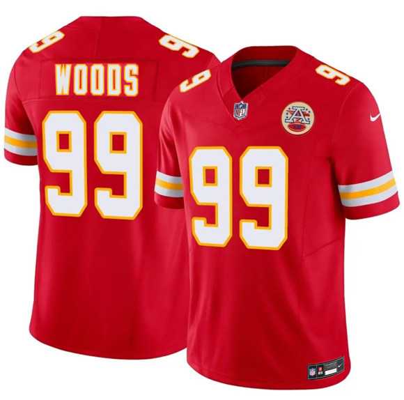 Men%27s Kansas City Chiefs #99 Peter Woods Red 2026 Draft F.U.S.E. Vapor Untouchable Limited Stitched Jersey