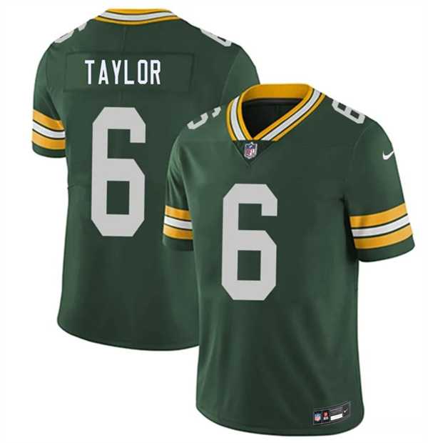 Men%27s Green Bay Packers #6 Tyrod Taylor Green 2026 Vapor Untouchable Limited Stitched Jersey