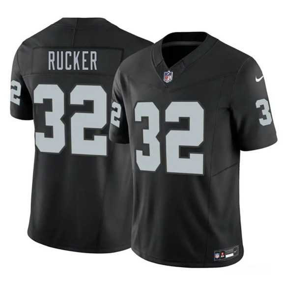 Men%27s Las Vegas Raiders #32 Corey Rucker Black 2026 Draft F.U.S.E. Vapor Untouchable Limited Stitched Jersey