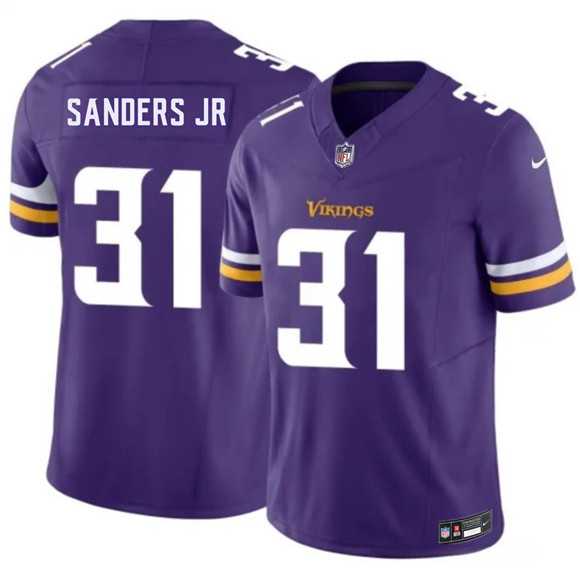 Men%27s Minnesota Vikings #31 Marcus Sanders Jr Purple 2026 Draft F.U.S.E. Vapor Untouchable Limited Stitched Jersey