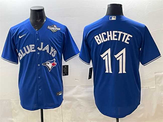 Men%27s Toronto Blue Jays #11 Bo Bichette Royal 2025 World Series Cool Base Stitched Jersey